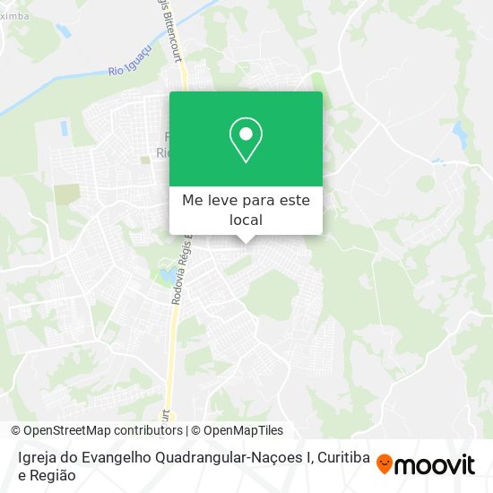 Igreja do Evangelho Quadrangular-Naçoes I mapa
