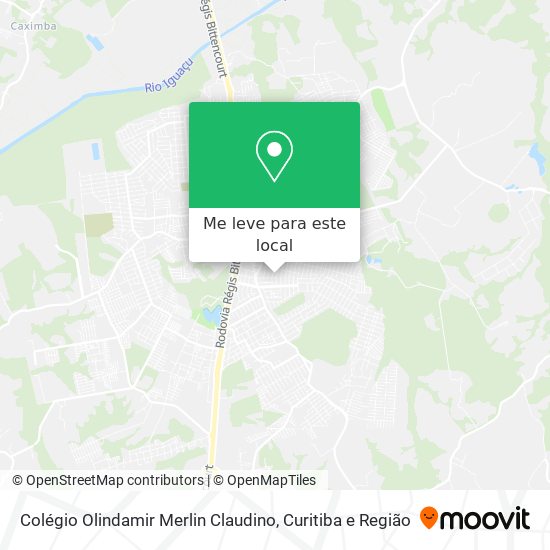 Colégio Olindamir Merlin Claudino mapa