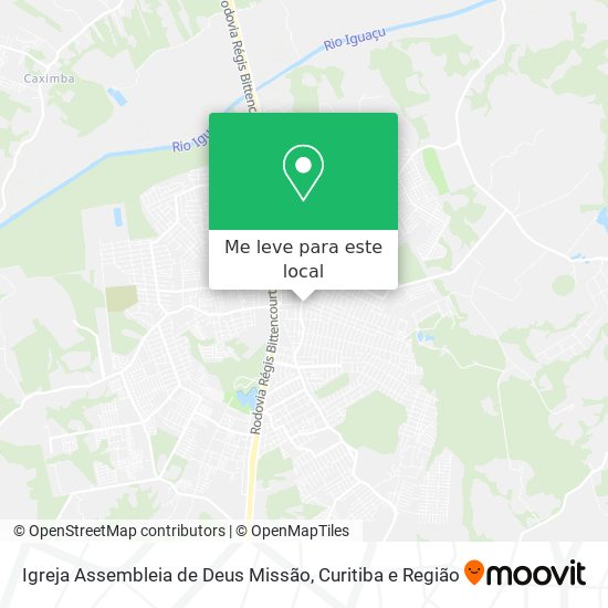 Igreja Assembleia de Deus Missão mapa