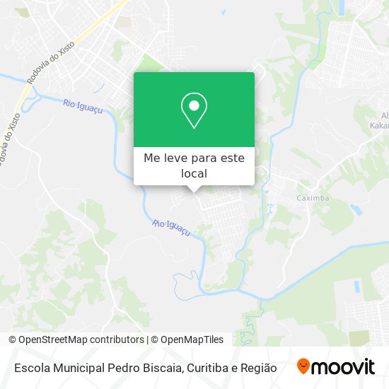 Escola Municipal Pedro Biscaia mapa