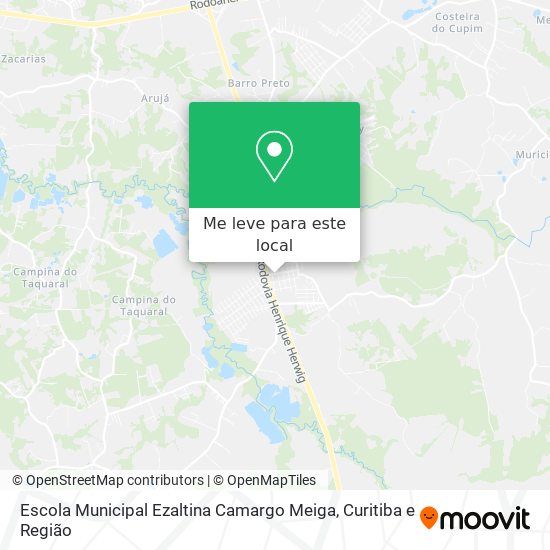 Escola Municipal Ezaltina Camargo Meiga mapa