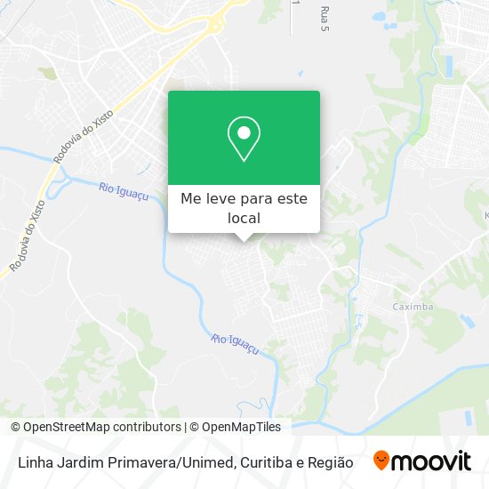 Linha Jardim Primavera/Unimed mapa