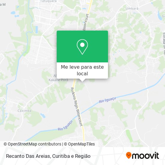 Recanto Das Areias mapa
