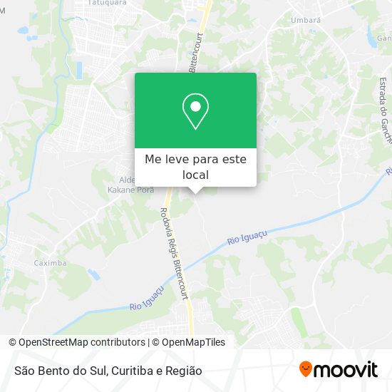São Bento do Sul mapa