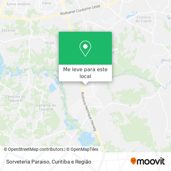 Sorveteria Paraiso mapa