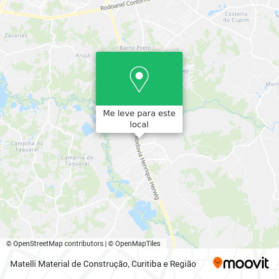 Matelli Material de Construção mapa