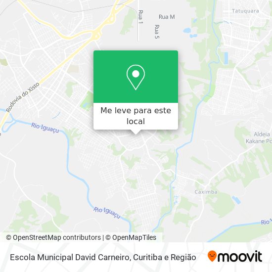Escola Municipal David Carneiro mapa