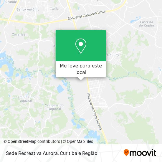 Sede Recreativa Aurora mapa