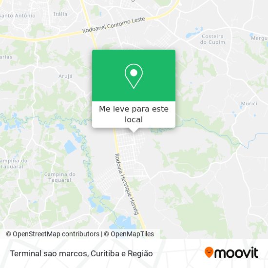 Terminal sao marcos mapa