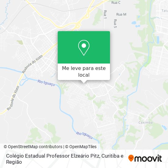 Colégio Estadual Professor Elzeário Pitz mapa
