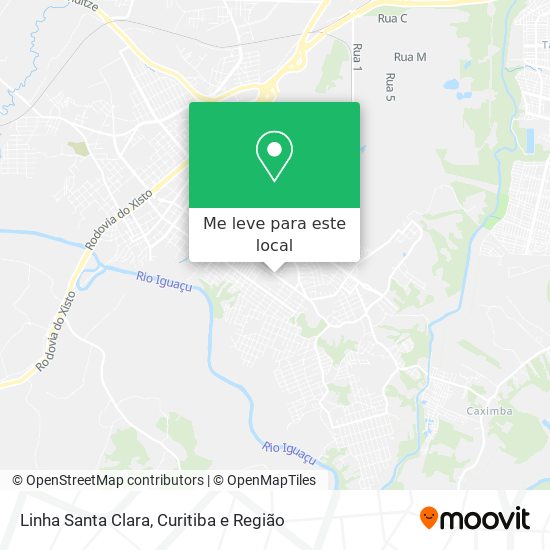 Linha Santa Clara mapa