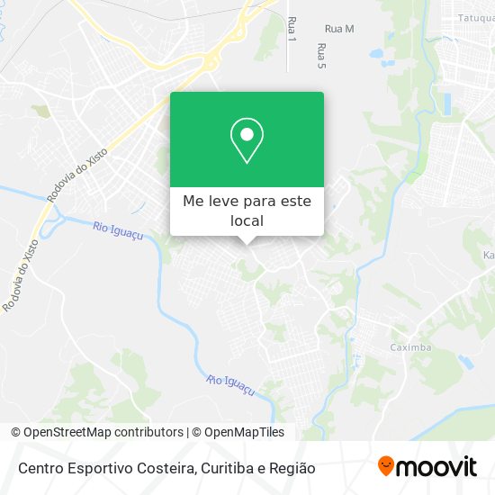 Centro Esportivo Costeira mapa