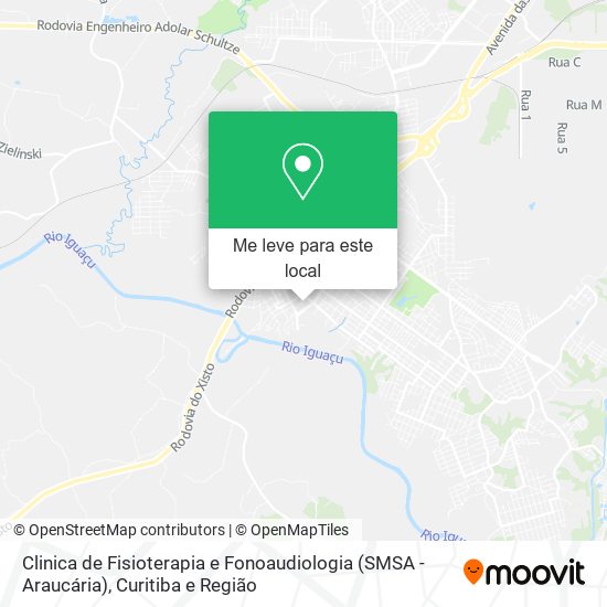 Clinica de Fisioterapia e Fonoaudiologia (SMSA - Araucária) mapa