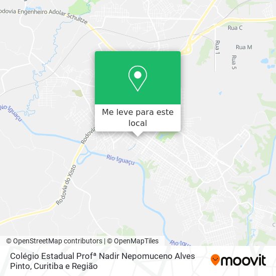 Colégio Estadual Profª Nadir Nepomuceno Alves Pinto mapa