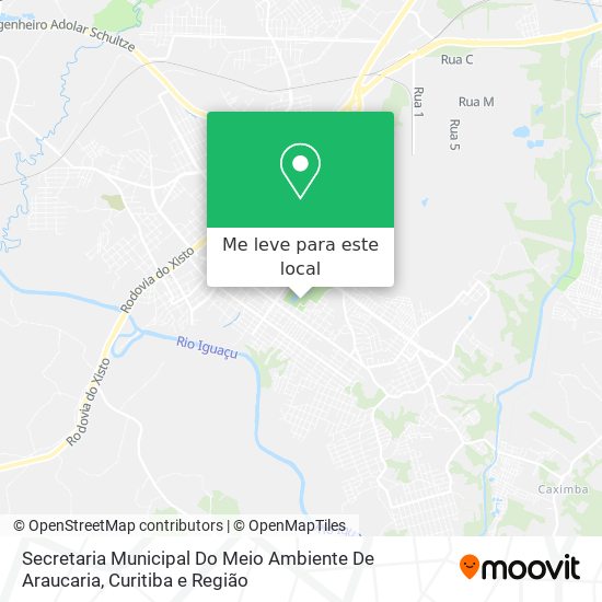 Secretaria Municipal Do Meio Ambiente De Araucaria mapa