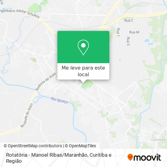 Rotatória - Manoel Ribas / Maranhão mapa