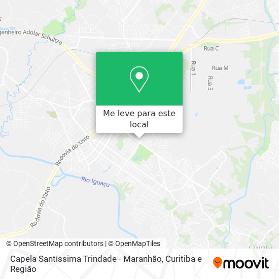 Capela Santíssima Trindade - Maranhão mapa
