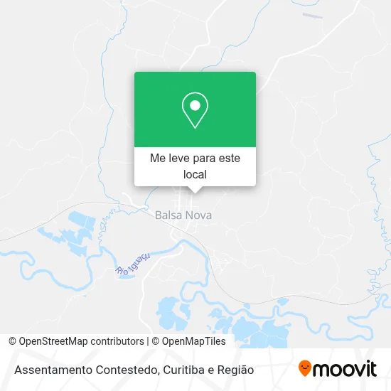 Assentamento Contestedo mapa