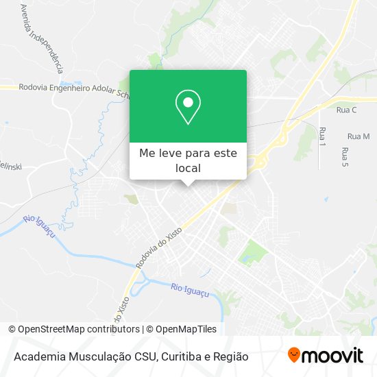 Academia Musculação CSU mapa