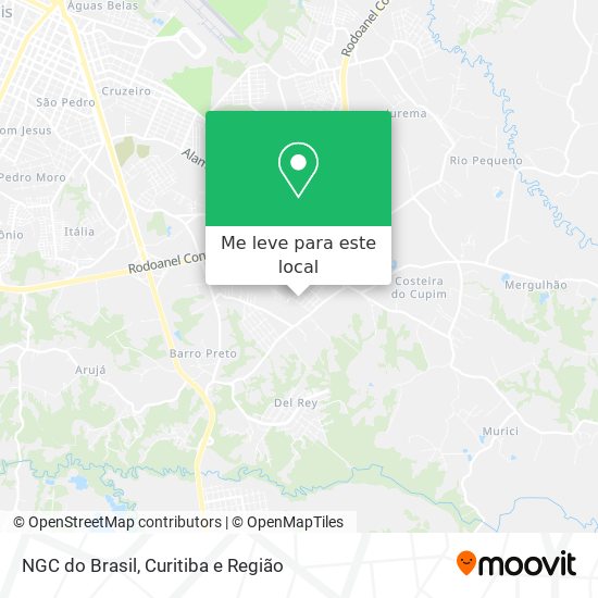NGC do Brasil mapa