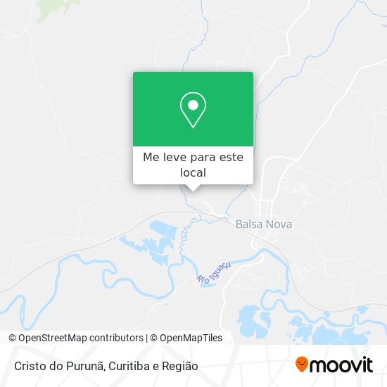 Cristo do Purunã mapa