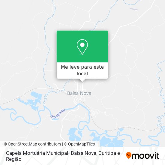 Capela Mortuária Municipal- Balsa Nova mapa