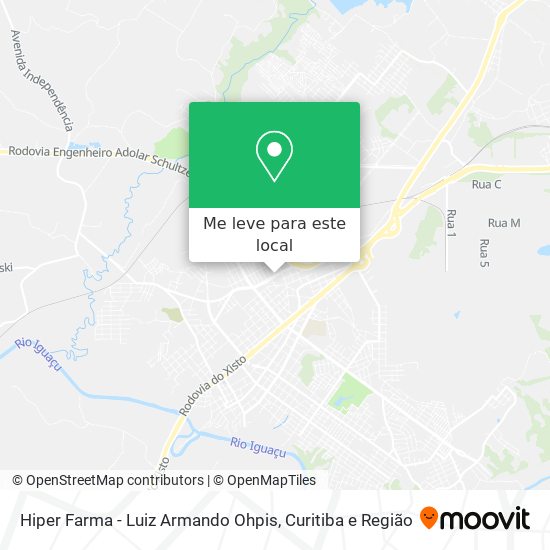 Hiper Farma - Luiz Armando Ohpis mapa
