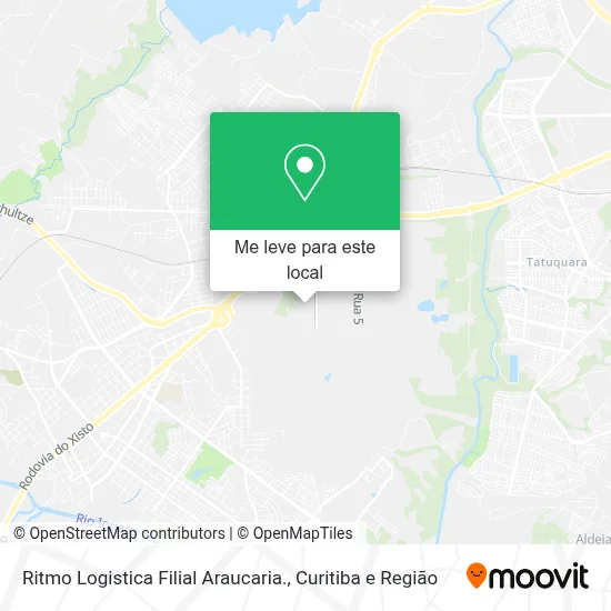 Ritmo Logistica Filial Araucaria. mapa