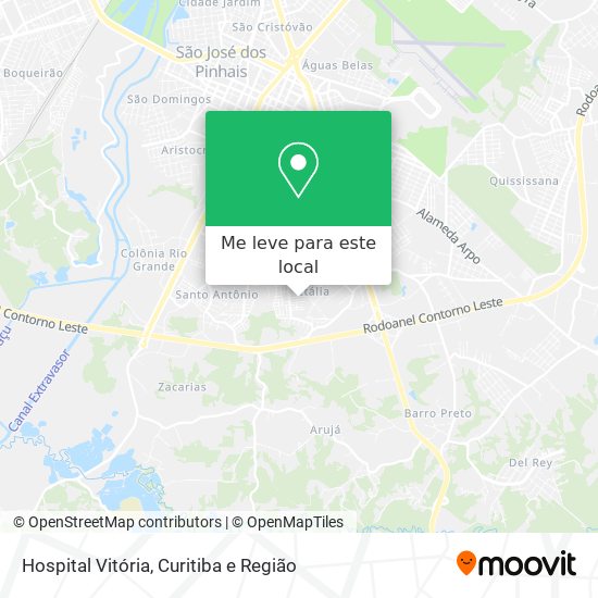 Hospital Vitória mapa