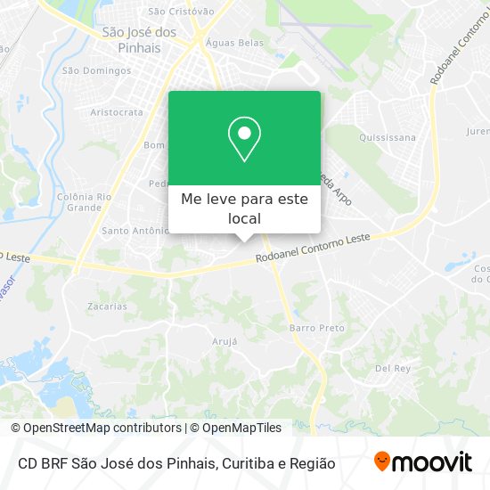 CD BRF São José dos Pinhais mapa