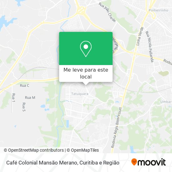 Café Colonial Mansão Merano mapa
