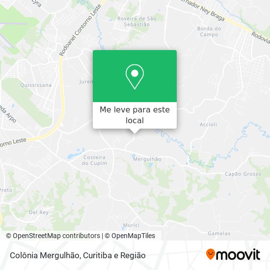 Colônia Mergulhão mapa
