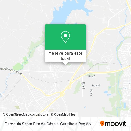 Paroquia Santa Rita de Cássia mapa