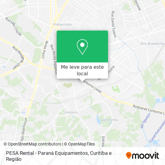PESA Rental - Paraná Equipamentos mapa