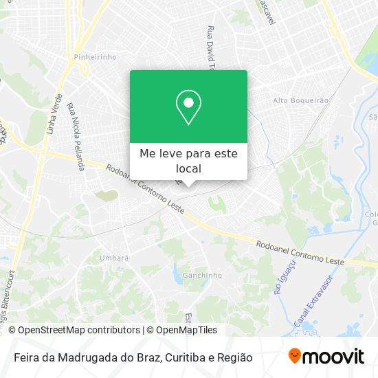 Feira da Madrugada do Braz mapa