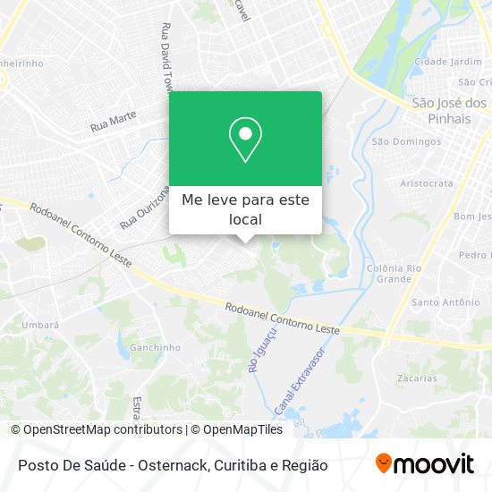 Posto De Saúde - Osternack mapa
