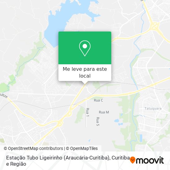 Estação Tubo Ligeirinho (Araucária-Curitiba) mapa