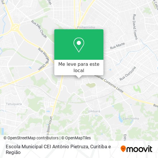 Escola Municipal CEI Antônio Pietruza mapa
