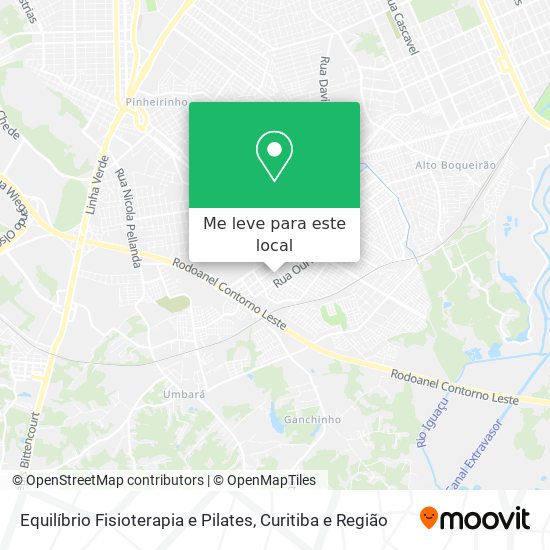 Equilíbrio Fisioterapia e Pilates mapa