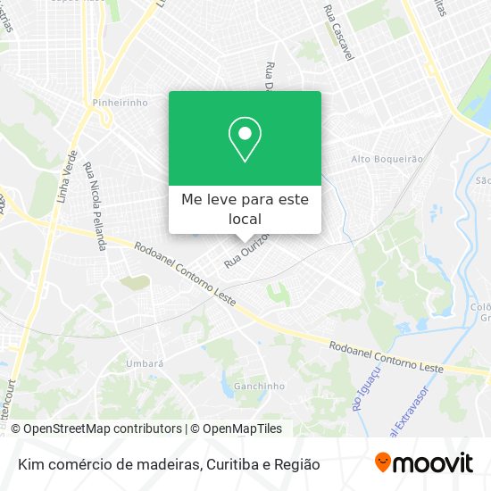 Kim comércio de madeiras mapa