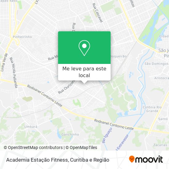 Academia Estação Fitness mapa