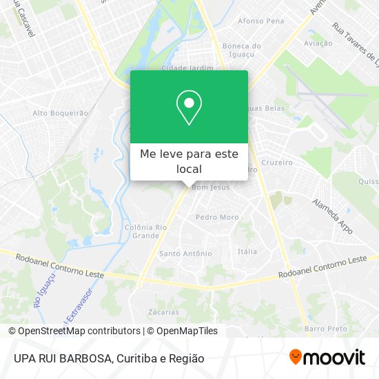 UPA RUI BARBOSA mapa