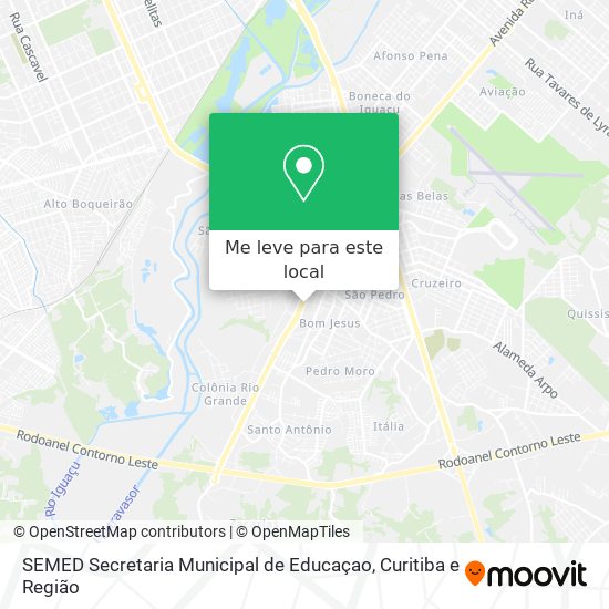 SEMED Secretaria Municipal de Educaçao mapa
