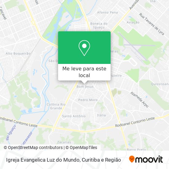 Igreja Evangelica Luz do Mundo mapa