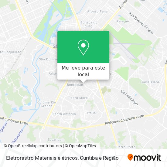 Eletrorastro Materiais elétricos mapa
