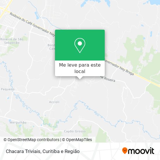 Chacara Triviais mapa