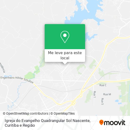 Igreja do Evangelho Quadrangular Sol Nascente mapa