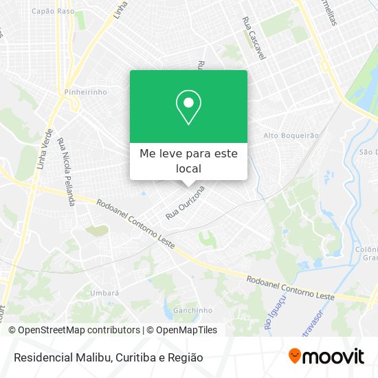 Residencial Malibu mapa