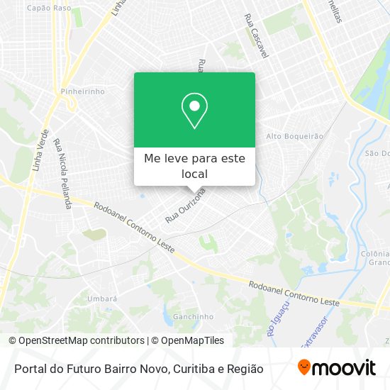 Portal do Futuro Bairro Novo mapa
