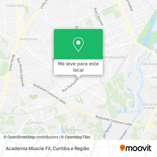 Academia Muscle Fit mapa